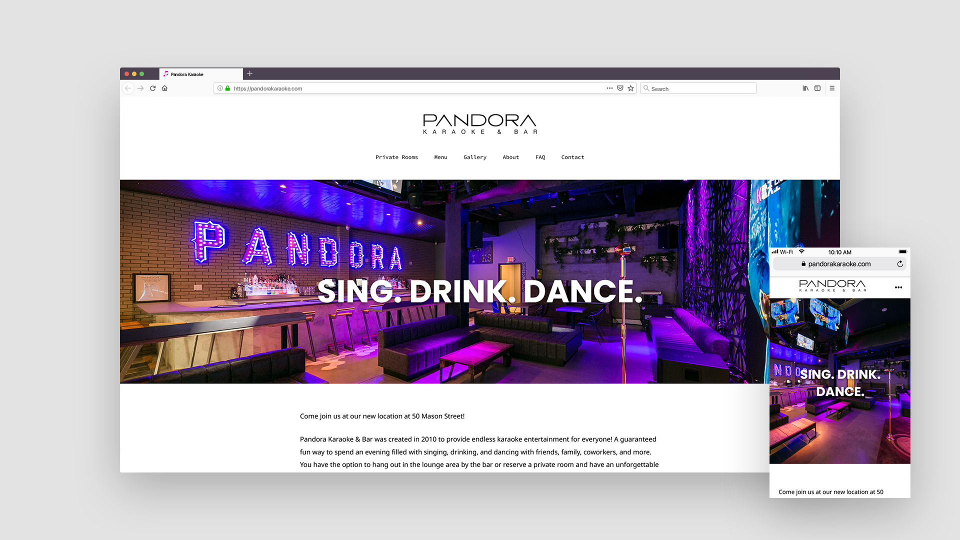 Pandora Karaoke web