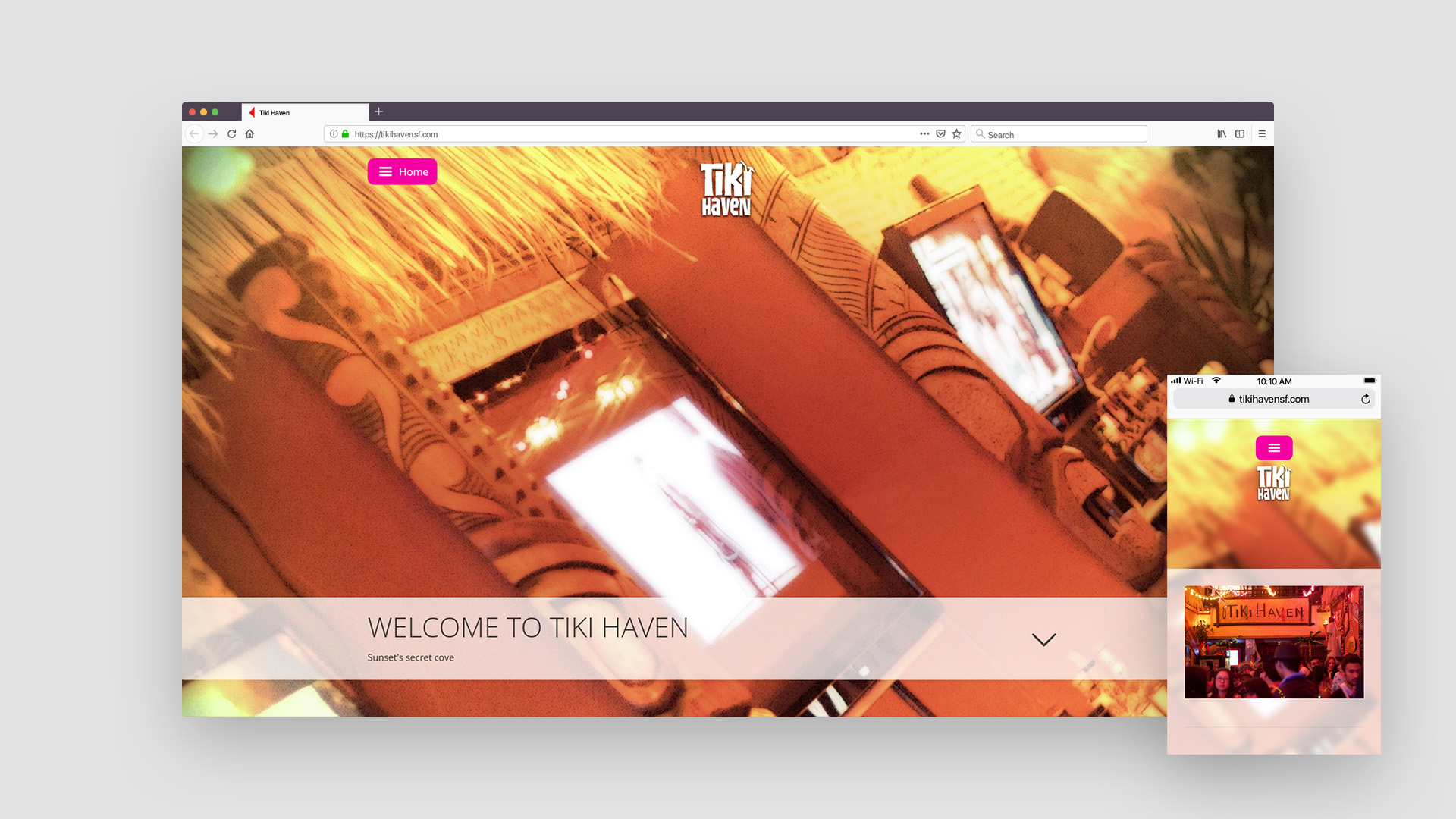 Tiki Haven website